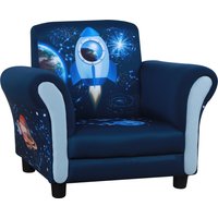 HOMCOM Kids Armchair, Mini Sofa Chair with Armrest, Comfortable, 59.5 x 43 x 46.5cm, Blue Aosom UK