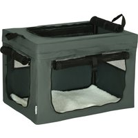 PawHut Portable Pet Carrier: Foldable Travel Bag for Cats & Small Dogs, Breathable Mesh, Ash Grey | Aosom Ireland