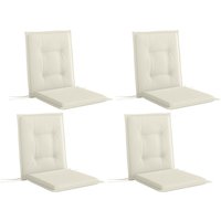 Set Four Padded Garden Seat Cushions