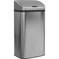 HOMCOM 48L Stainless Steel Sensor Bin - Silver-Tone