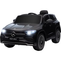 HOMCOM Voiture Électrique pour Enfants 3-8 Ans avec Télécommande, Phares et Klaxon, Noir