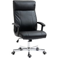 Vinsetto Massage Office Chair, High-Back VibrationComputer Chair with Tilt Function, Remote Control and Adjustable Height, Black