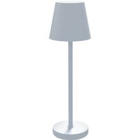 HOMCOM Lampe de Table de Chevet sans Fil avec Lumières LED Lampe de Table USB-C Rechargeable 3 Couleurs Ø11,2x36,5 cm Gris