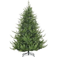 HOMCOM Christmas Tree, Artificial Fir Tree, Realistic Appearance, Quick Assembly, Plastic, Green, 136 x 136 x 180cm | Aosom Ireland
