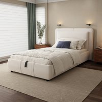 Upholstered Hydraulic Bed Storage Removable Headboard Crafted Headboard Velvet Plywood x 110W x cm Aosom
