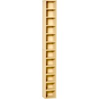 HOMCOM 12-tier Media Storage Cabinet 204 CDs Shelf Tower Multimedia Organizer Rack Stand Bookcase Display Unit | Aosom Ireland