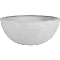 EDA Pot de fleur Rond GRAPHIT UP - 14,9 L - Ø 40 cm x H 16,5 cm - Blanc cérusé