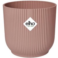 ELHO Pot de fleurs rond avec roues Vibes Fold - Ø 35 x H 32 cm - Intérieur - 100% recyclé - Rose