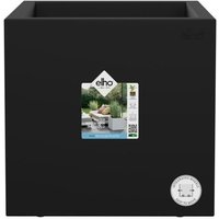 ELHO Bac a fleurs Vivo Next Square 40 - Ø 39 x H 38 cm - Intérieur,Extérieur - 100% recyclé - Noir