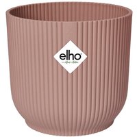 ELHO Pot de fleurs Rond VIBES - Ø25 x H23cm - Plastique - Rose poudré