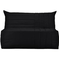 Banquette BZ 3 places BECCI - Tissu noir - Made in France