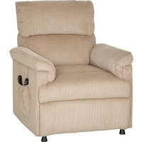HOMCOM Fauteuil de massage avec modes de vibration, fonction chaleur, moteur silencieux, fonction mémoire, métal, revêtement tissu, Marron