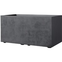 DEROMA Jardiniere Muret Millennium R - 78,5x39 x H39,1 cm - Anthracite - A réserve d'eau