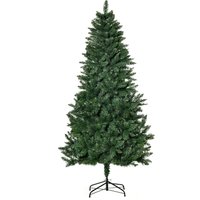HOMCOM Artificial Christmas Tree 180 cm Pine Tree with 724 Branches Metal Stand for Indoor Use | Aosom Ireland