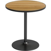 HOMCOM Round Dining Table, Oak Wood Effect, Compact Design, for 2-4 People, Oak | Aosom Ireland