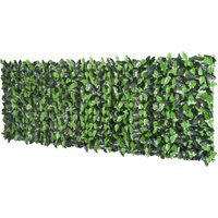 Outsunny Rotolo Siepe Artificiale Finta Sempreverde Artificiale Sintetica ,Siepe Finta Siepe Artificiale 1×3m Recinzione Aosom