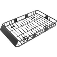 HOMCOM Porte-bagages Galerie de toit pour voiture en métal réglable en longueur de 109 à 162L cm Charge max 100kg