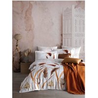 Parure de lit - 1 housse de couette 220 x 240 cm + 2 taies d'oreiller 60 x 60 cm - Satiné 100% coton - Blanc
