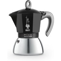 Cafetiere italienne - BIALETTI - NEW MOKA INDUCTION - 6 tasses - 0,28 L - Noir / Argent