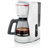 Cafetiere Filtre - BOSCH - TKA2M111 MyMoment - Blanche - Capacité 1,25L - verseuse verre - systeme anti-gouttes
