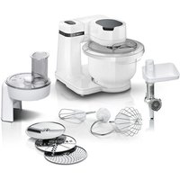 Robot pâtissier BOSCH Serie 2 MUMS2AW21- 700 W - 4 vitesses - 3,8 L - 3 disques - hachoir a viande - Blanc