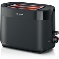 Toaster - BOSCH - TAT2M123 MyMoment - Noir - 2 tranches - centrage automatique du pain - fonctions décongélation et réchauffage
