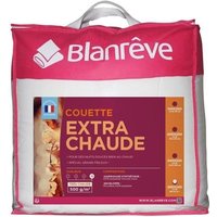 BLANREVE Couette extra chaude en microfibre - 240 x 260 cm - Blanc