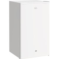 HOMCOM 91L Freestanding Under-Counter Fridge with Lock - White | Aosom Ireland
