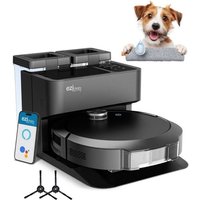 Robot Aspirateur Laveur connecté avec base de vidage EZICLEAN All-in-one Z10 Plus - 240 min - 6000pa - 180m² - 1.5L