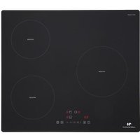 Plaque induction 3 foyers CONTINENTAL EDISON 6200W- 3 timers - 3 boosters - noir
