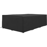 Outsunny Capa para Mobiliário de Jardim 222x155x67 cm Tecido Oxford Impermeável Preto Aosom Portugal
