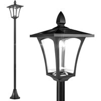 Outdoor Solar Powered Post Lamp Sensor Dimmable LED Lantern Bollard Pathway 1.6M Tall