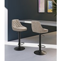 E-STYLO Sgabello moderno con alzata a gas, ideale per arredare con stile angoli bar, cucine con isola o penisola, 45cm X 50cm H. 84/100cm Aosom Italy