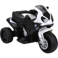 HOMCOM BMW S1000RR lizenziertes Elektro Kindermotorrad Kinderfahrzeug mit Akku, Dreirad, Stahl, Schwarz, 66x37x44 cm Aosom.de