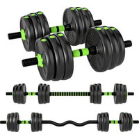 SPORTNOW Adjustable 20 KG Dumbbell Set Dumbbells Barbells Weight Set for Strength Training | Aosom Ireland