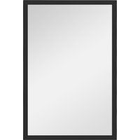 HOMCOM Wall Bathroom Mirror, 60 x 40 cm Wall-Mounted Mirror for Living Room, Bedroom, Hallway, Black | Aosom Ireland
