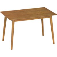 HOMCOM Dining table design large top 4-6 people in wood dim. 120L x 75l x 76H cm | Aosom Ireland
