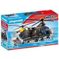 PLAYMOBIL 71149 Hélicoptere de transport des forces spéciales, Les policiers, City Action, Unité d'élite, 117 pieces, Des 5 ans