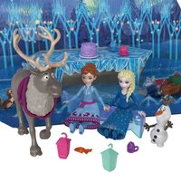 Calendrier de l'Avent La Reine des Neiges, 24 surprises avec poupées et accesssoires, Disney Frozen, Mattel, HWX20