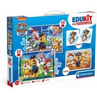 Clementoni - Edukit - Pat'Patrouille - Coffret d'activités préscolaire 4 en 1 - Puzzles, Cubes et Mémo - Fabriqué en Italie