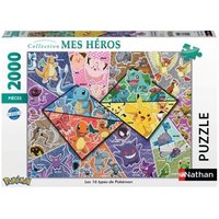 Nathan-POKEMON-Puzzle 2000 pieces - Les 16 types de Pokémon-4005556873142-A partir de 14 ans