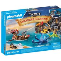 PLAYMOBIL 71636 Calendrier l'Avent Pirate, 24 surprises, 98 pieces, Des 4 ans