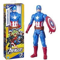 Figurine Captain America 30 cm, jouet Avengers Titan Hero Series pour enfants a partir de 4 ans, Marvel