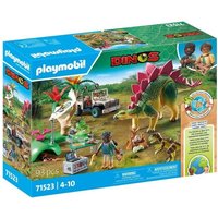 PLAYMOBIL 71523 Campement des explorateurs dinosaures, Dinos, 93 pieces, Des 4 ans