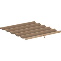Outsunny Housse pour toit rétractable 2,5x2,55 m pour pergola 3x3 Tissu de rechange avec 10 orifices de drainage brun