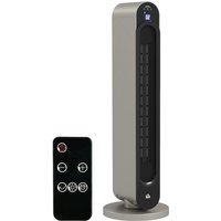 HOMCOM Electric Heater, 2200W Energy Efficient Ceramic Heater with Remote, 3 Modes, Timer, 45° Oscillation, Space Heater for Home, Silver Aosom UK