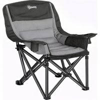 Portable Padded Camping Chair Bag Black Grey