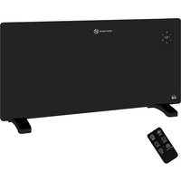 HOMCOM 2000W Electric Convector Heater, Freestanding or Wall Mounted, Space Heater with Adjustable Thermostat, Timer, Black Aosom UK