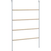 PawHut 4-Level Chicken Perch for 4-6 Hens in Wood and Galvanized Steel, Wood Color | Aosom Ireland