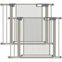 PawHut Lot de 2 barrières de sécurité pour animaux domestique avec fermeture automatique double